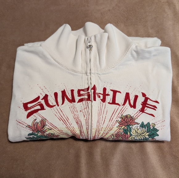 Vintage Lucky Brand full-zip jacket with floral embroidery - Fits Like Sm/Md - Picture 12 of 12